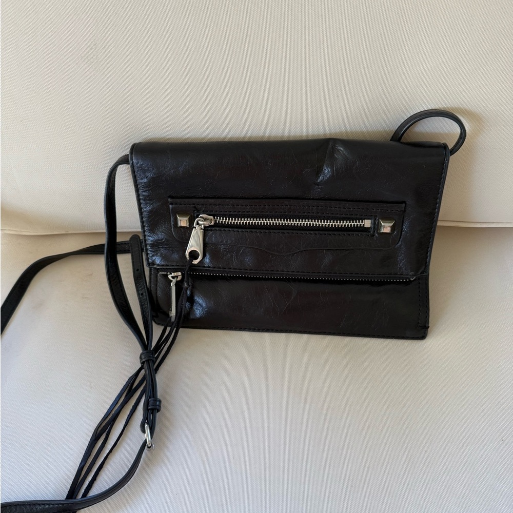 Rebecca Minkoff Black Leather Crossbody Bag